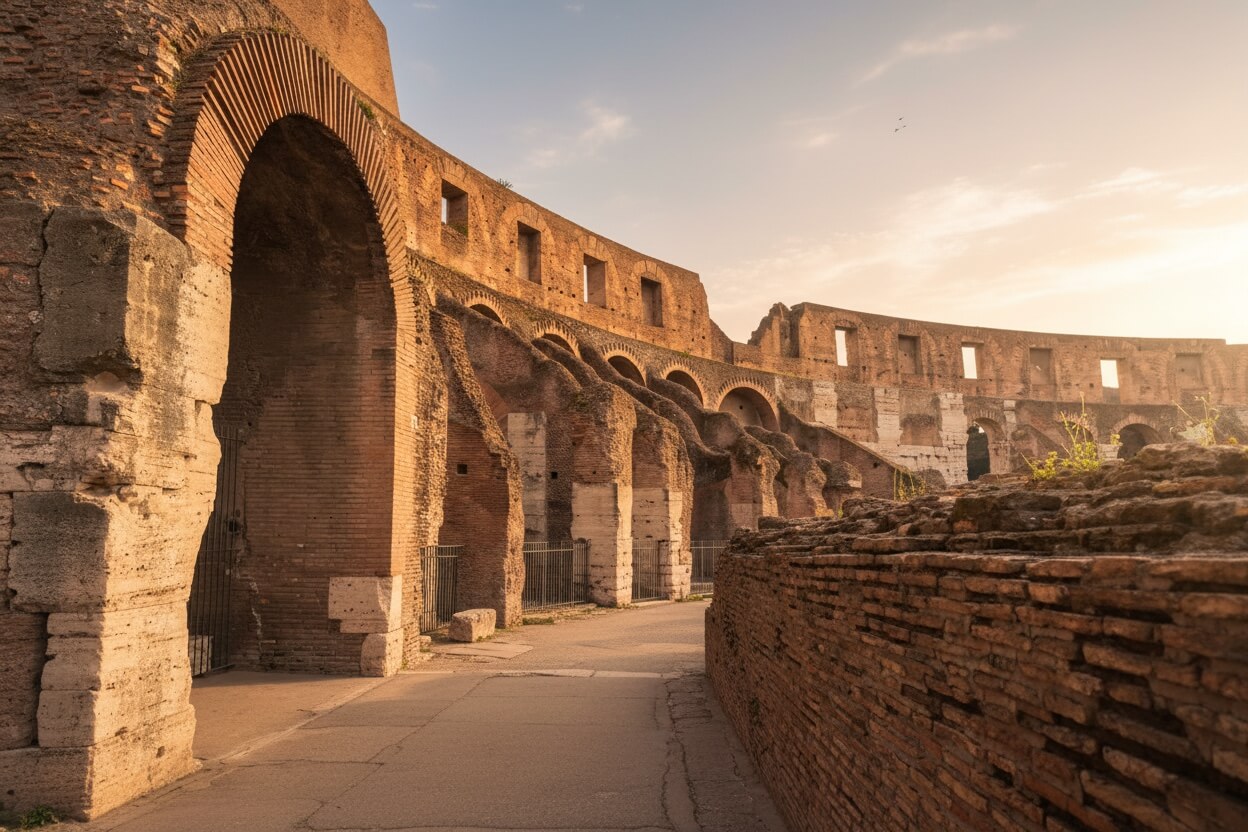 Colosseum hypogeum underground tunnels
